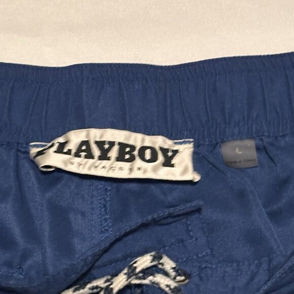 PlayBoy Surf Club Mens Swim Trunks Bathing Suit Blue Size Medium - Picture 4 of 11